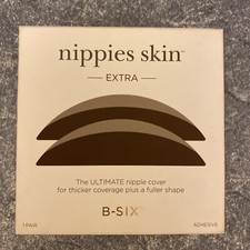 Nippies Skin B Six EXTRA The Ultimate Nipple Cover Espresso Color One Size