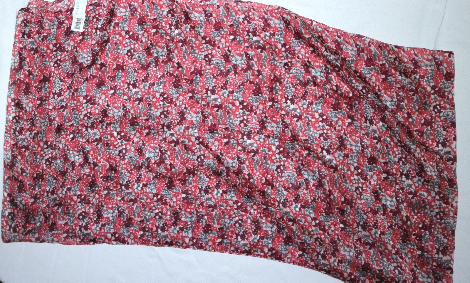 MONOPRIX FEMME Multicolor Print Rectangular Silk … - image 1