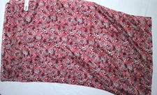 MONOPRIX FEMME Multicolor Print Rectangular Silk Scarf 19 X 85 EXC