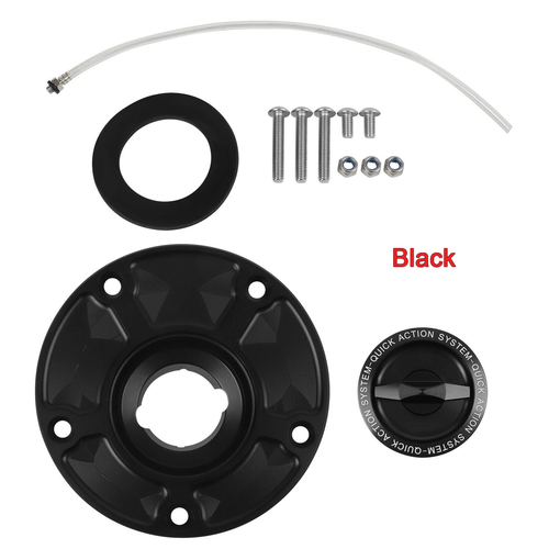 Keyless Fuel Gas Tank Cap CNC For Kawasaki Z1000/SX/R 2007-20 NINJA ZX-10R ZX-6R - Picture 9 of 12