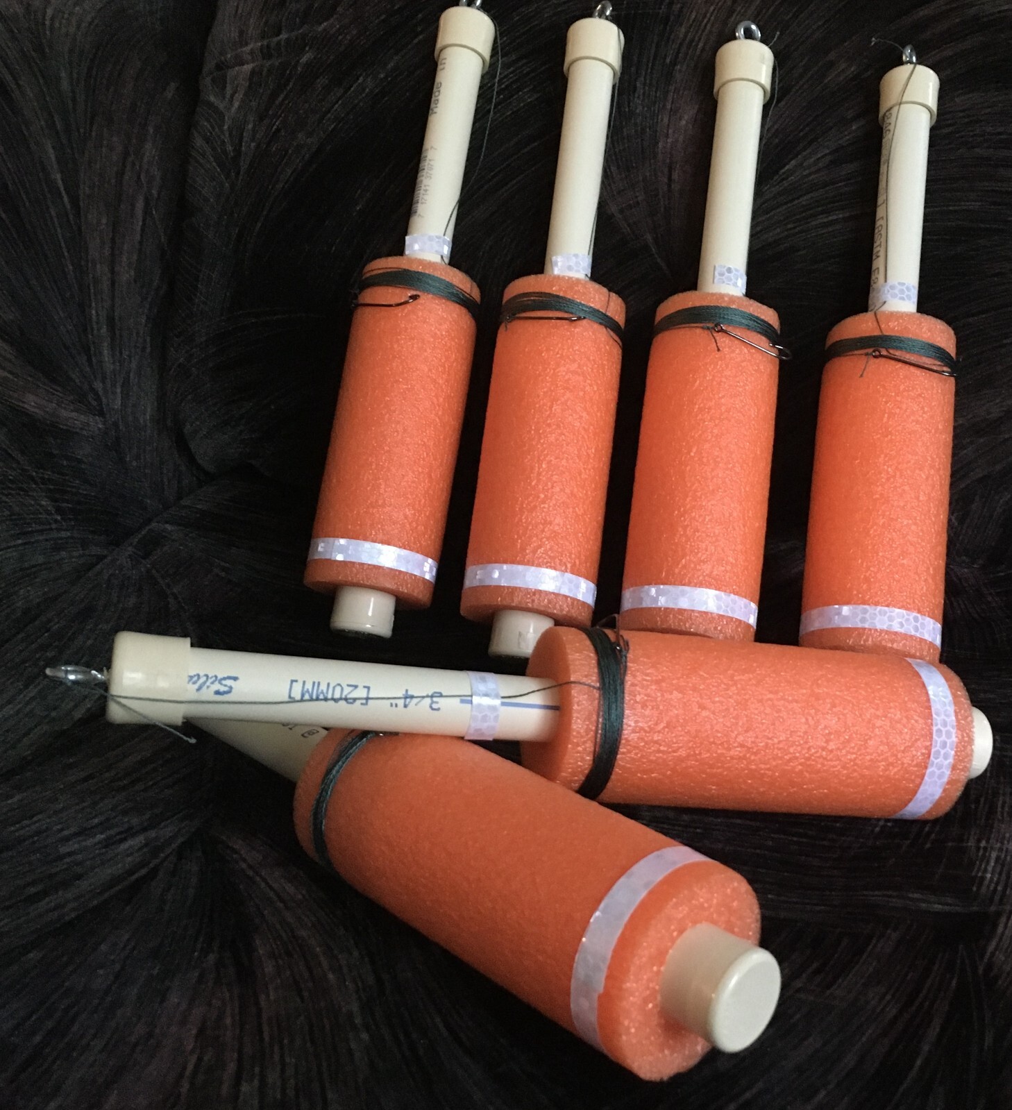 CAJUN Catfish Noodle fishing Jugs Orange lot of 6 "Weighted" eBay