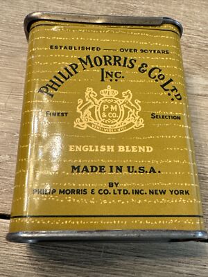 Antique Vintage Phillip Morris & Co. Ltd Inc. Special Blend Cigarette Tin