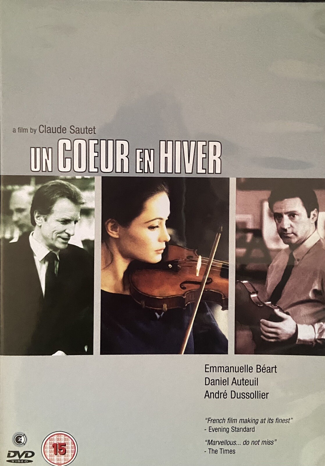 Un Coeur en Hiver DVD (2003) Daniel Auteuil, Sautet (DIR) cert 15 VGC