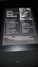 Tony Bennett 1972 Year Of Bennett Rare Original  Promo Poster Ad Framed!