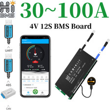 4S 12V 30 100A Lifepo4 Smart BMS Battery Protection Board Common Port w/ Balance