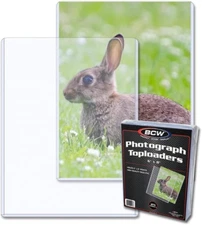 25 Pack 6X8 Toploaders for Cards, Clear Rigid Protectors for Trading & Sports Ca