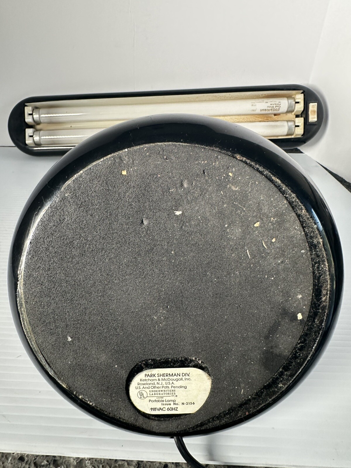 Vintage 70s PARK SHERMAN adjustable Architect Task Desk Lamp Spaceage Floating