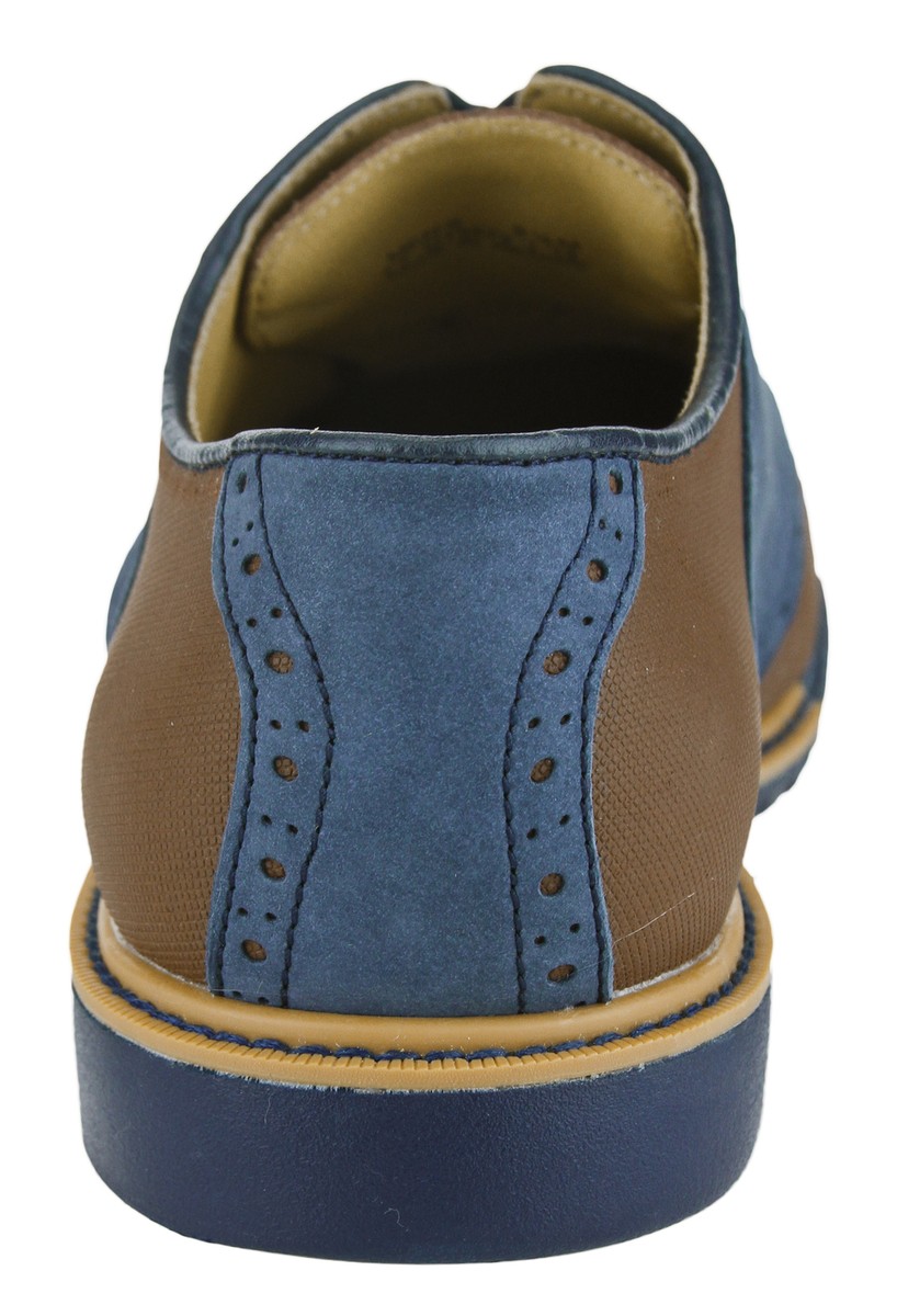 Cole Haan Great Jones Oxford Saddle Shoe Brown Suede Blue Sole size 11 Cole Haan Great Jones Men main image 3