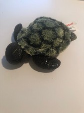 NWOT Aurora Destination Nation Sea Turtle Stuffed Animal Plush Dark Green 6