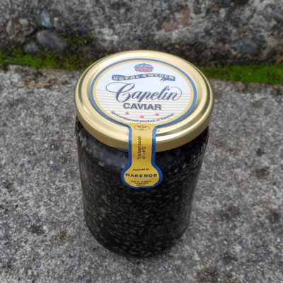 Royal Sweden Black Capelin Caviar 12oz/330g 1 jar For $45 Free Shipping