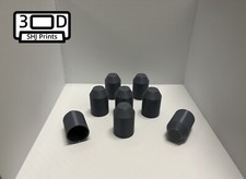 8 x Radiator Valve Caps - Great Quality - Nice Fit  - Grey - Cheap