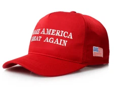 MAGA Hat - Make America Great Again Baseball Cap - Embroidered Cotton Adjustable