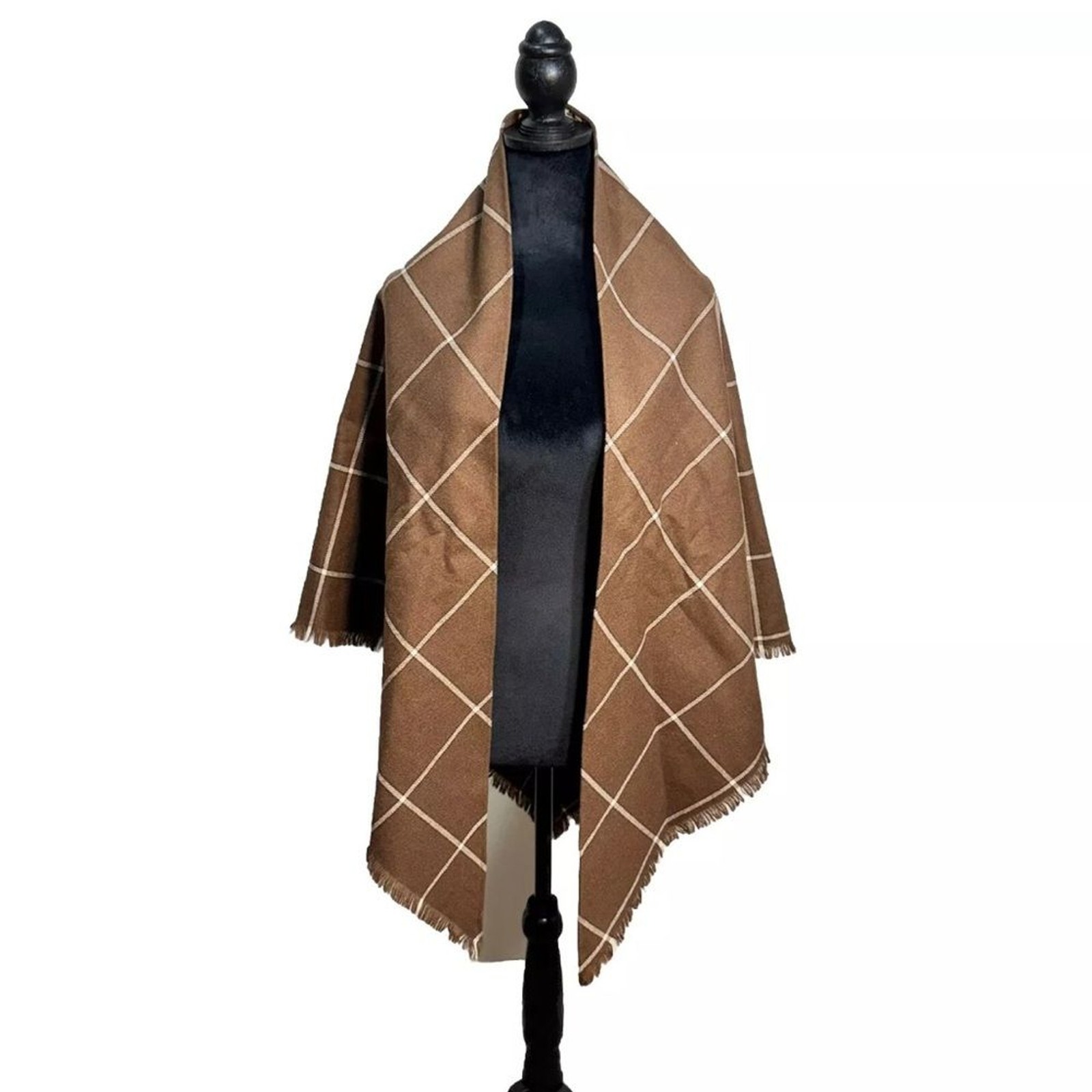 Two Vintage John Meyer Triangular Wool Shawls 39”… - image 2