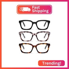 Dccdllo Reading Glasses for Women, Blue Light Blocking stylish high end Oversize