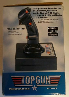 Thrustmaster TOP GUN Retro PC Joystick komplett SEHR SELTEN NEUWARE