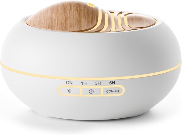 Salking Aroma Diffuser FüR ÄTherische ÖLe 400Ml Aromatherapie Raumduft Rgb Weiß-image