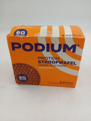 Podium Nutrition Protein Stroopwafel Caramel Cookie Original 8 Wafels Exp 09/26