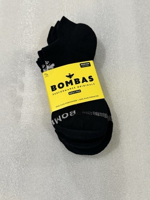 Bombas NWT Hex-Tec 3 Pair Unisex Medium Color BLACK NEW WITH TAGS