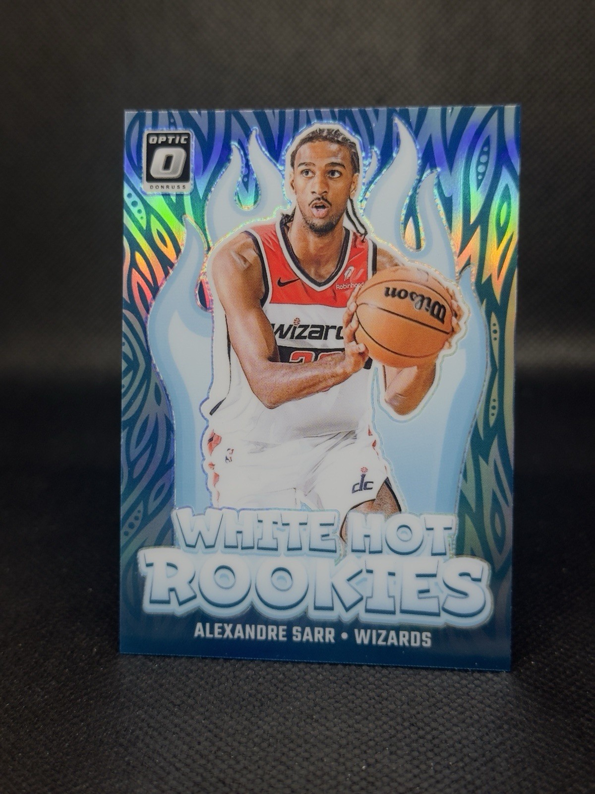 Alexandre Sarr 2024-25 Panini Optic White Hot Rookies #14 Holo Prizm Silver