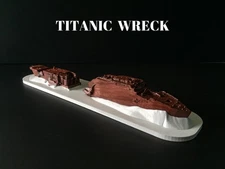 Titanic Wreck 3D Printed Model – Historical Shipwreck Diorama, Christmas Gifts