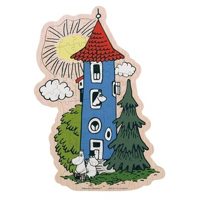 Yanoman 100-Piece Jigsaw Puzzle Wooden Puzzle Rigmy Moomin House 19.1 x 27.3 cm