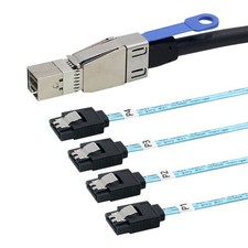 MINI SAS HD SFF-8644 with IC to 4X SATA 7P server hard disk connection cable