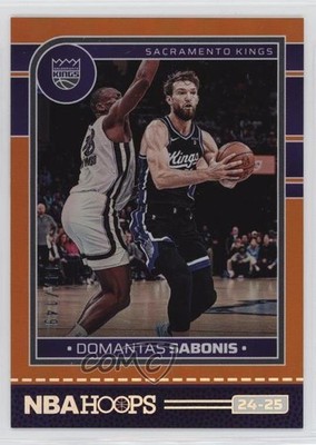 2024-25 Panini NBA Hoops Orange 147/149 Domantas Sabonis #209 6q5