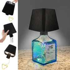 Wireless Bottle Lamp Shade for Table Lamps,Portable LED Bottle Lamp Kit for L...