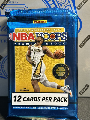 2019-20 Panini NBA Hoops Premium Stock 12 Card  Pack -  Zion Ja RC? Sealed