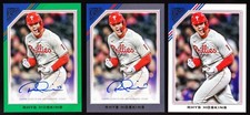 Rhys Hoskins Phillies Auto 2022 Topps Gallery Green 7/99 Base Autograph & #47