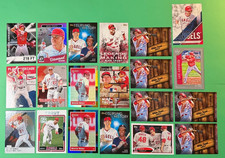 LOT OF (20) MIKE TROUT INSERT PARALLEL #'ED ANGELS TOPPS PANINI DIAMOND KINGS