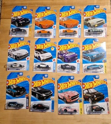 Hotwheels Mainline Lot of 12 Tuners, Imports, and Street Racers.