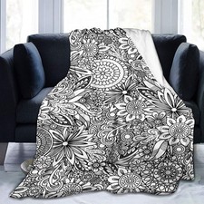 1pc Adult Stress-Relief Coloring Flannel Blan...