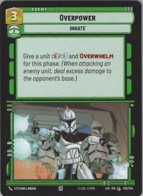 Overpower Common Legends of the Force 126/264 NM