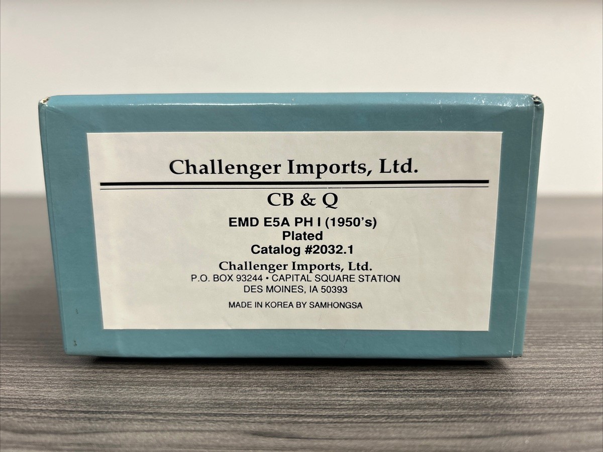 Challenger Imports HO Scale Brass #2032.1 EMD E5A Locomotive