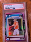 2024 Panini Donruss - Rated Rookie Bo Nix #369 Optic Preview Pink Prizm (RC)