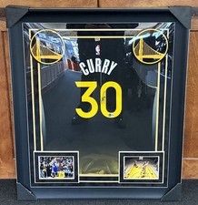 Stephen Curry Signed Jersey Autographed W/Beckett COA Warriors - Framed Jersey