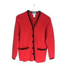 Vintage Pendleton 100 Virgin Wool Velvet Red Blazer Size Medium
