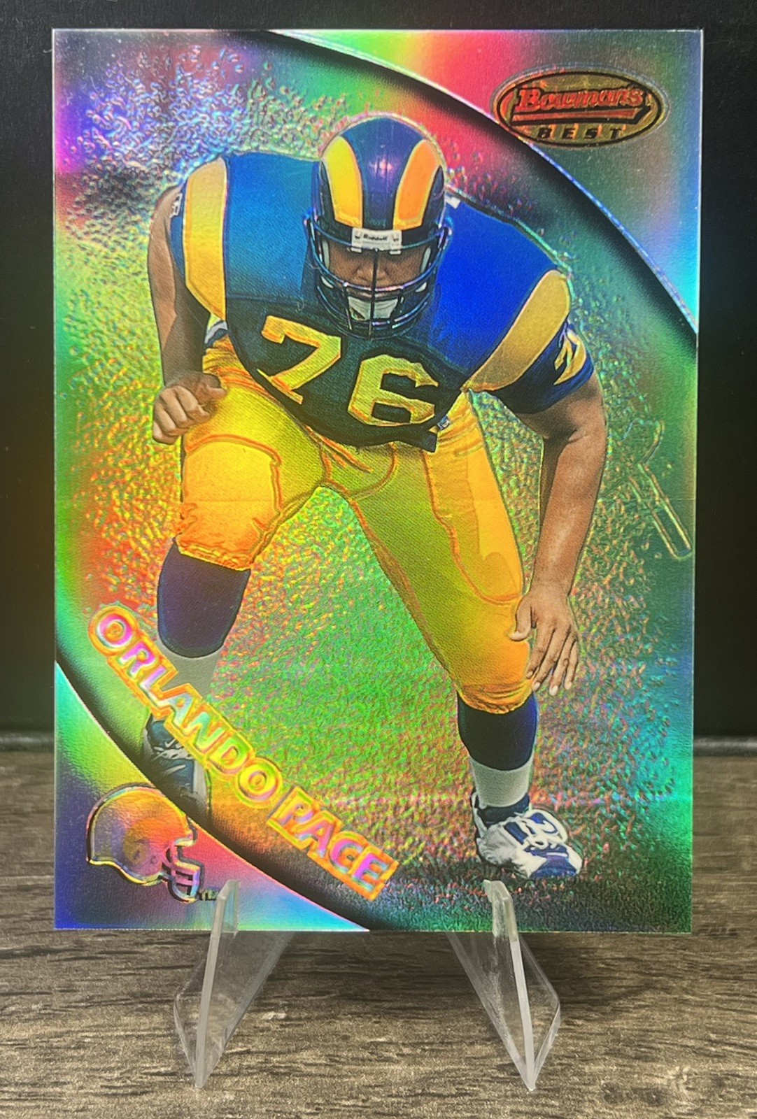 Orlando Pace Stadium Club Bowmans Best Rookie Preview #BBP1 Refractor