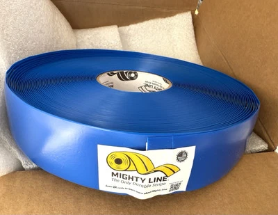 Mighty Line® Deluxe Safety Tape - 2" x 100' BLUE Free Shipping
