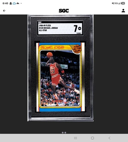 1988 Fleer Jordan SGC 7