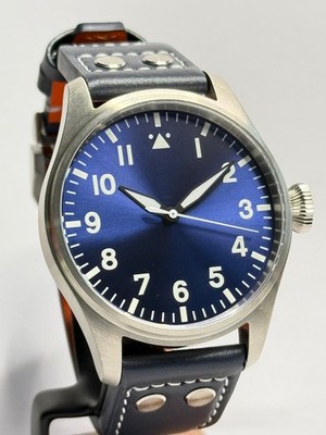 Pike Watches Hamburg Big Aviator Fliegeruhr 43mm Handmade Sapphire 20ATM PT5000