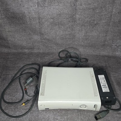 Microsoft Xbox 360 20GB White Console w/ Power Cord & HDMI Used Untested