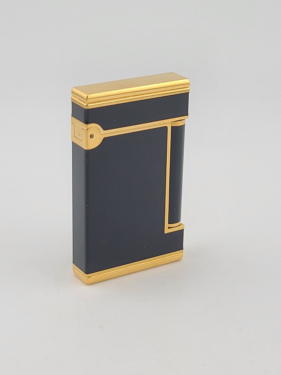Rare Vintage St Dupont lighter line D Lady Normandy Black Chinese