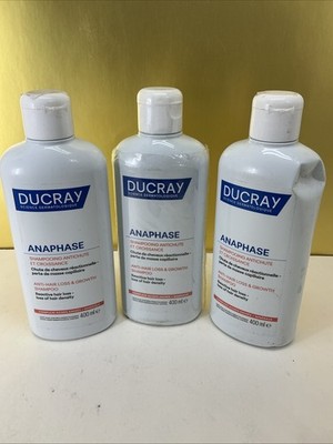 3x DUCRAY ANAPHASE  SHAMPOO ANTI-HAIR LOSS 400ml  EXP :  03/2028+