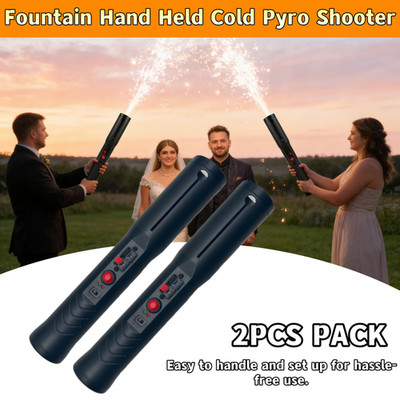 2pcs Handheld Mini Cold Spark Firework Machine For Wedding Party Stage Fountain