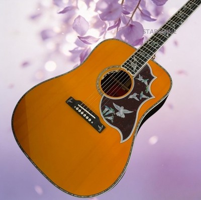 Spruce Edition Hummingbird Rosewood Acoustic Electric Guitar Gold Hardware B1G