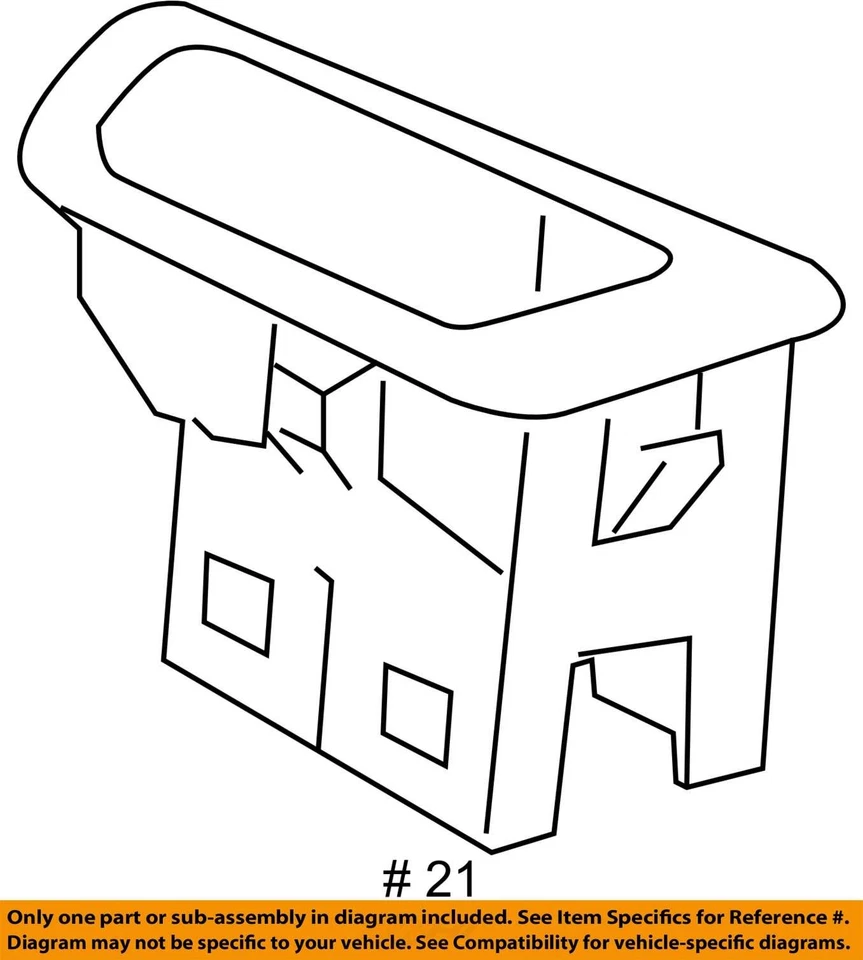 Se adapta a placa Chevrolet SS 2014-2017, F/FLR CNSL ACSRY SW 92291825 - NUEVO OEM Foto 3 de 3