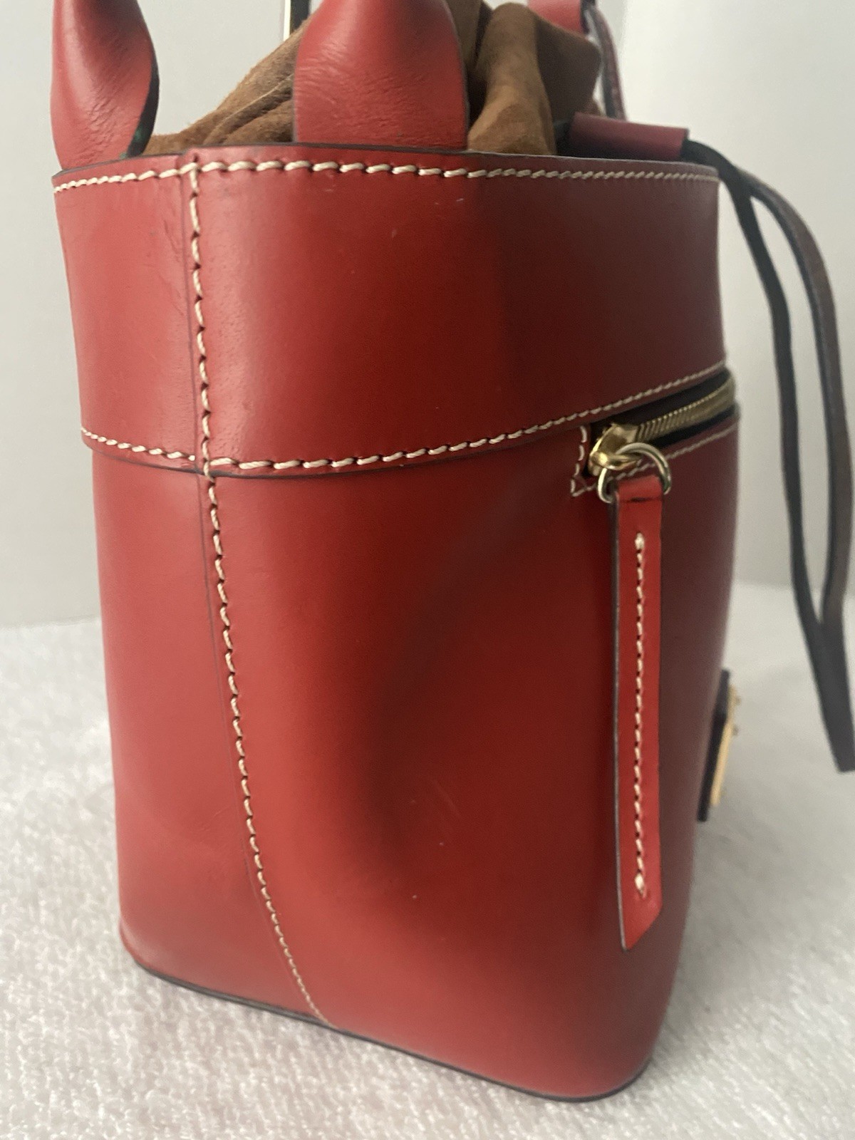 Dooney Bourke Beacon Leather Drawstring Bucket Sh… - image 12