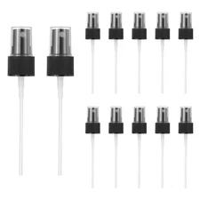 Fine Mist Spray Top, Spray Bottle Nozzle for 20 Caliber, Pack of 12, Black